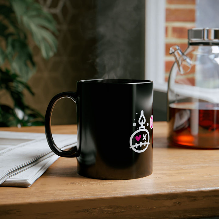 Chronic Sexiness Black Mug - Funny Coffee Cup, Gift for Friends, Unique Mug Design, Birthday Present, Quirky Gift Idea